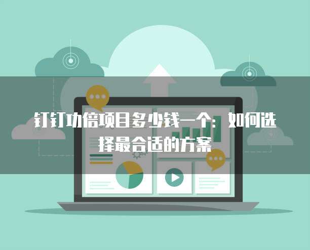 钉钉功倍项目多少钱一个:如何选择最合适的方案
