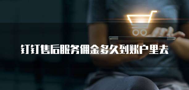 钉钉售后服务佣金多久到账户里去