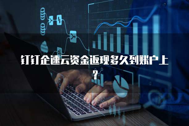 钉钉企速云资金返现多久到账户上?