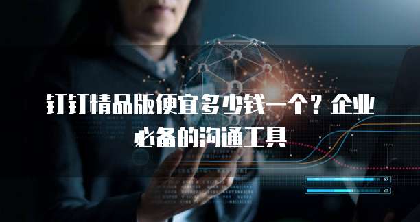钉钉精品版便宜多少钱一个？企业必备的沟通工具