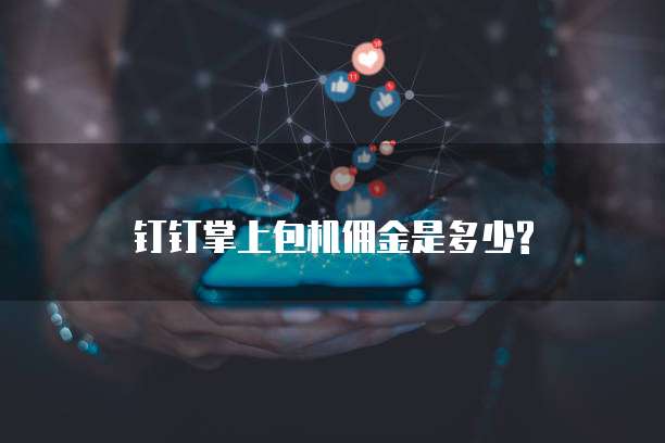 钉钉掌上包机佣金是多少?
