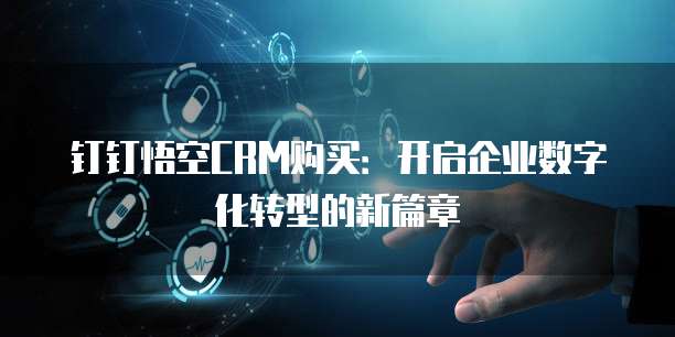 钉钉悟空CRM购买：开启企业数字化转型的新篇章