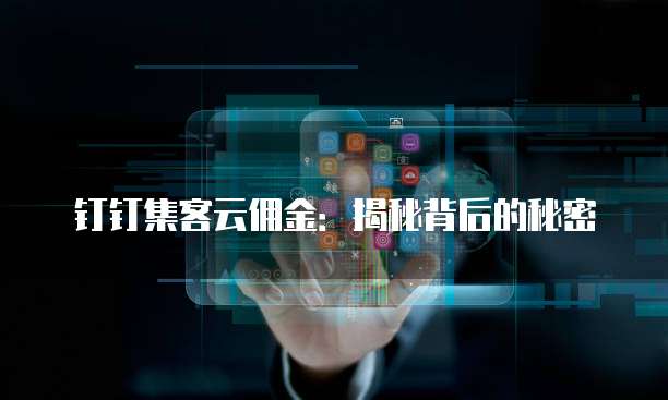 钉钉集客云佣金：揭秘背后的秘密