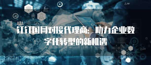 钉钉国网对接代理商:助力企业数字化转型的新机遇