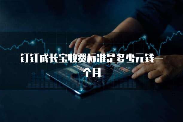 钉钉成长宝收费标准是多少元钱一个月