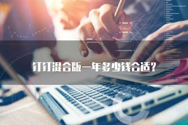 钉钉混合版一年多少钱合适?
