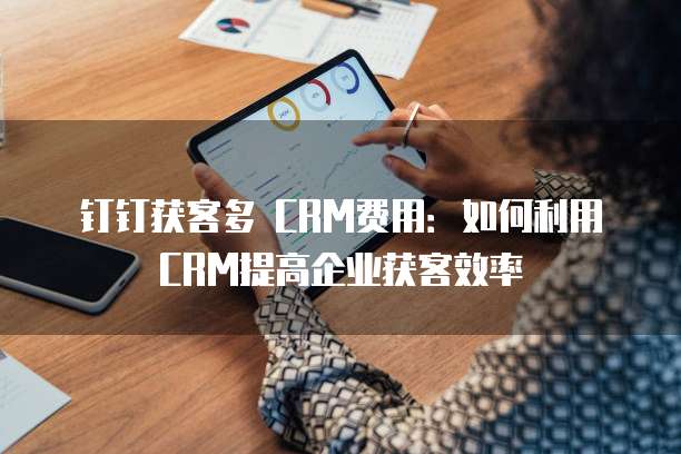 钉钉获客多 CRM费用:如何利用CRM提高企业获客效率