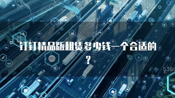 钉钉精品版租赁多少钱一个合适的?