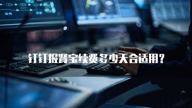 钉钉报餐宝续费多少天合适用?
