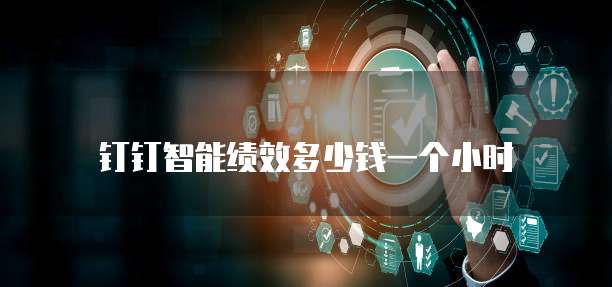 钉钉智能绩效多少钱一个小时