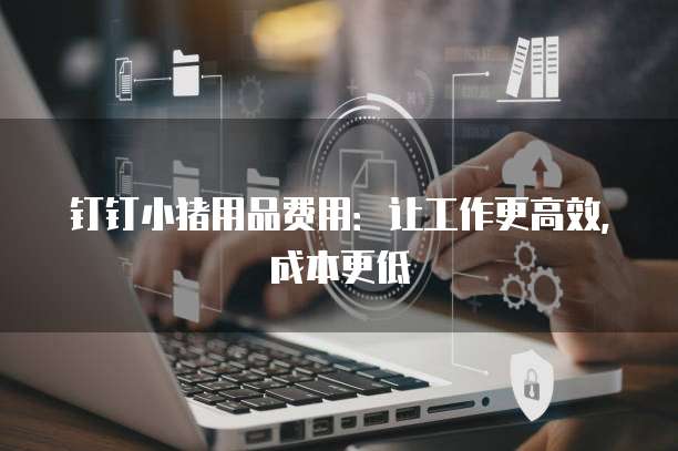 钉钉小猪用品费用:让工作更高效,成本更低