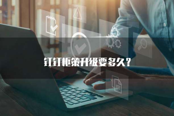 钉钉枢策升级要多久?