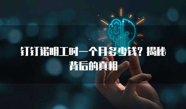 钉钉诺明工时一个月多少钱?揭秘背后的真相