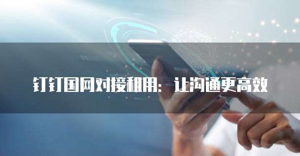 钉钉国网对接租用：让沟通更高效