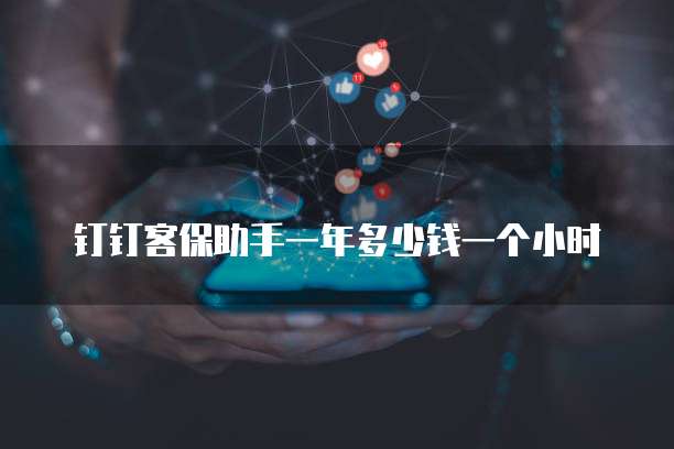 钉钉客保助手一年多少钱一个小时