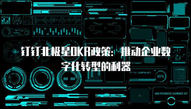 钉钉北极星OKR政策:推动企业数字化转型的利器