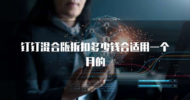 钉钉混合版折扣多少钱合适用一个月的