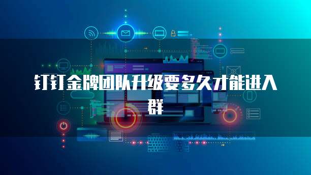 钉钉金牌团队升级要多久才能进入群