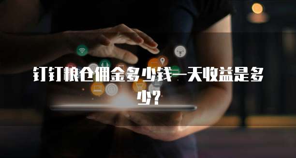 钉钉粮仓佣金多少钱一天收益是多少?