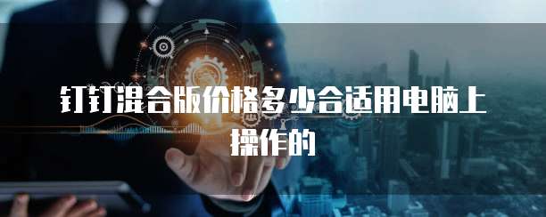 钉钉混合版价格多少合适用电脑上操作的
