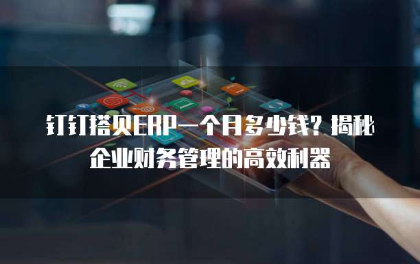 钉钉搭贝ERP一个月多少钱?揭秘企业财务管理的高效利器