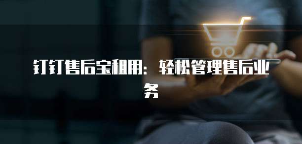 钉钉售后宝租用：轻松管理售后业务