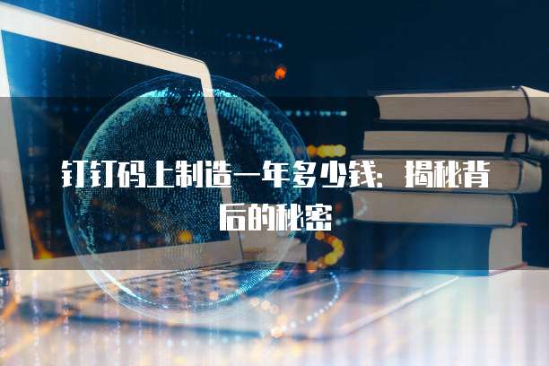 钉钉码上制造一年多少钱：揭秘背后的秘密