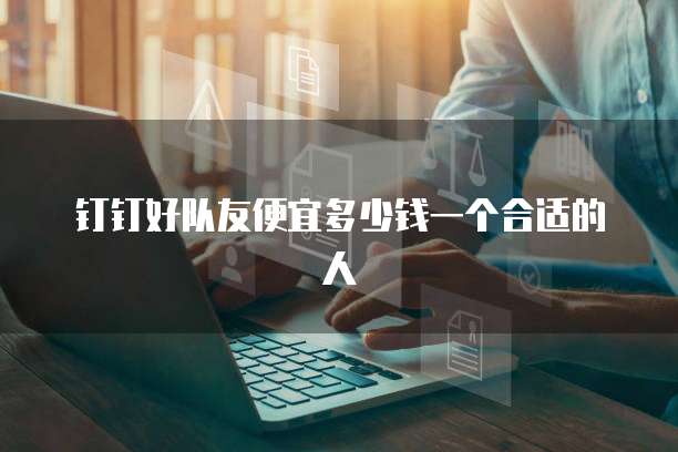 钉钉好队友便宜多少钱一个合适的人
