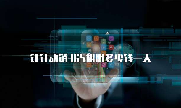 钉钉动销365租用多少钱一天