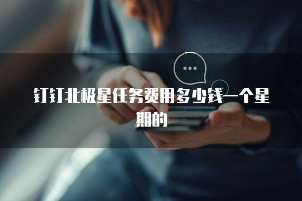 钉钉北极星任务费用多少钱一个星期的