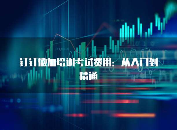 钉钉微加培训考试费用:从入门到精通