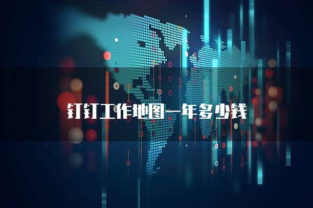 钉钉工作地图一年多少钱