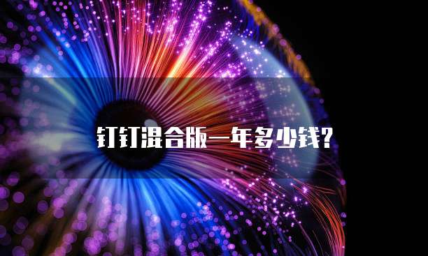 钉钉混合版一年多少钱？