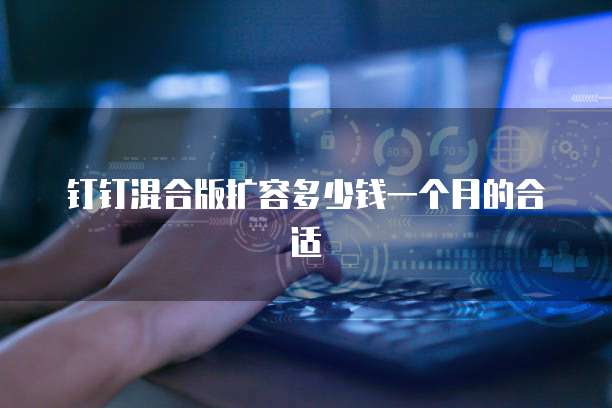 钉钉混合版扩容多少钱一个月的合适