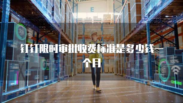 钉钉限时审批收费标准是多少钱一个月