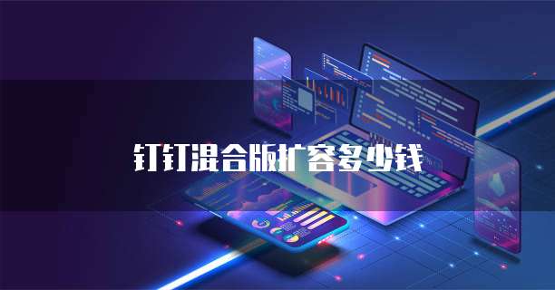 钉钉混合版扩容多少钱