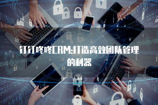 钉钉咚咚CRM:打造高效团队管理的利器