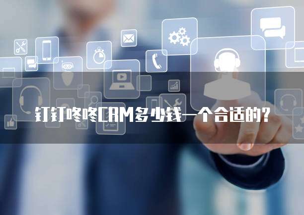 钉钉咚咚CRM多少钱一个合适的？