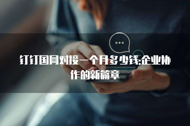 钉钉国网对接一个月多少钱:企业协作的新篇章