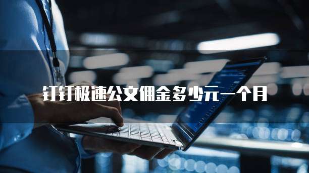 钉钉极速公文佣金多少元一个月