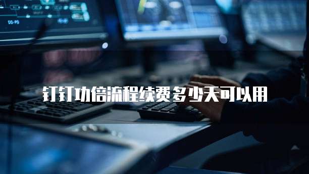 钉钉功倍流程续费多少天可以用