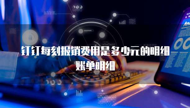 钉钉每刻报销费用是多少元的明细账单明细
