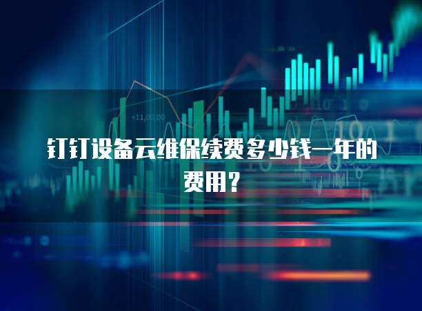 钉钉设备云维保续费多少钱一年的费用？