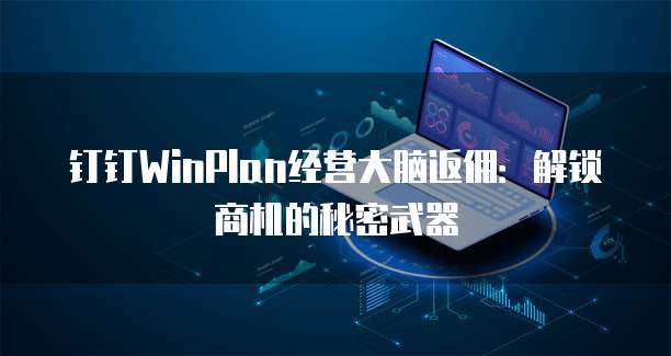钉钉WinPlan经营大脑返佣：解锁商机的秘密武器