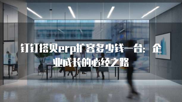 钉钉搭贝erp扩容多少钱一台：企业成长的必经之路