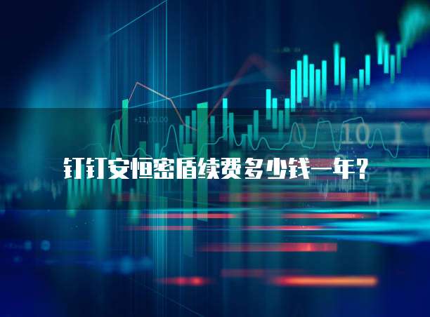 钉钉安恒密盾续费多少钱一年?