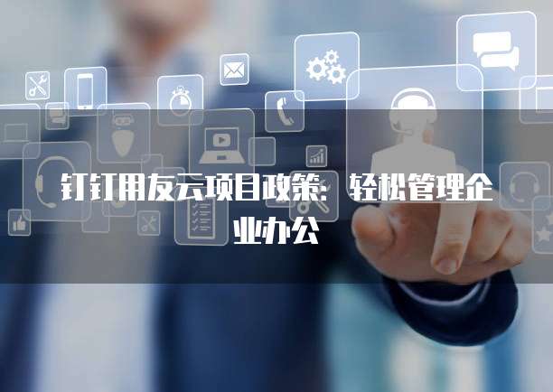 钉钉用友云项目政策：轻松管理企业办公