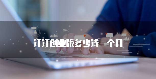 钉钉创业版多少钱一个月