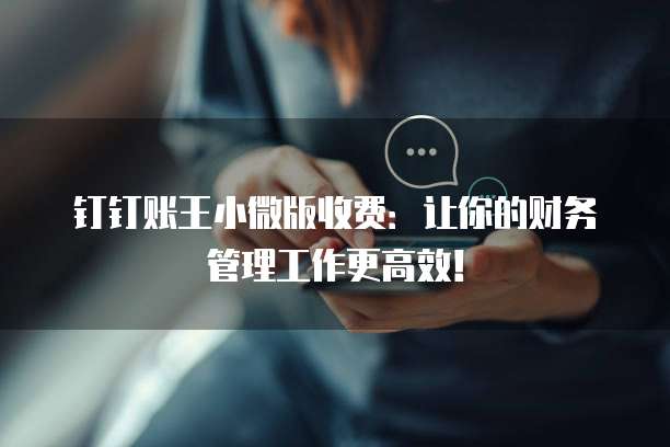 钉钉账王小微版收费:让你的财务管理工作更高效!