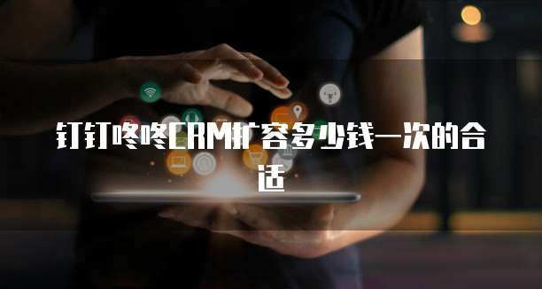 钉钉咚咚CRM扩容多少钱一次的合适